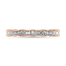 Diamond 1/4 Ct.Tw. Ladies Wedding Band in 14K Rose Gold