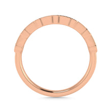Diamond 1/4 Ct.Tw. Ladies Wedding Band in 14K Rose Gold
