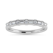 Diamond 1/4 Ct.Tw. Ladies Wedding Band in 14K White Gold