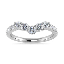 Diamond 1/2 Ct.Tw. Chevron Band in 14K White Gold