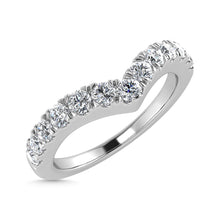 Diamond 1/2 Ct.Tw. Chevron Band in 10K White Gold