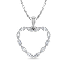 Diamond 1/3 Ct.Tw. Heart Pendant in 10K White Gold