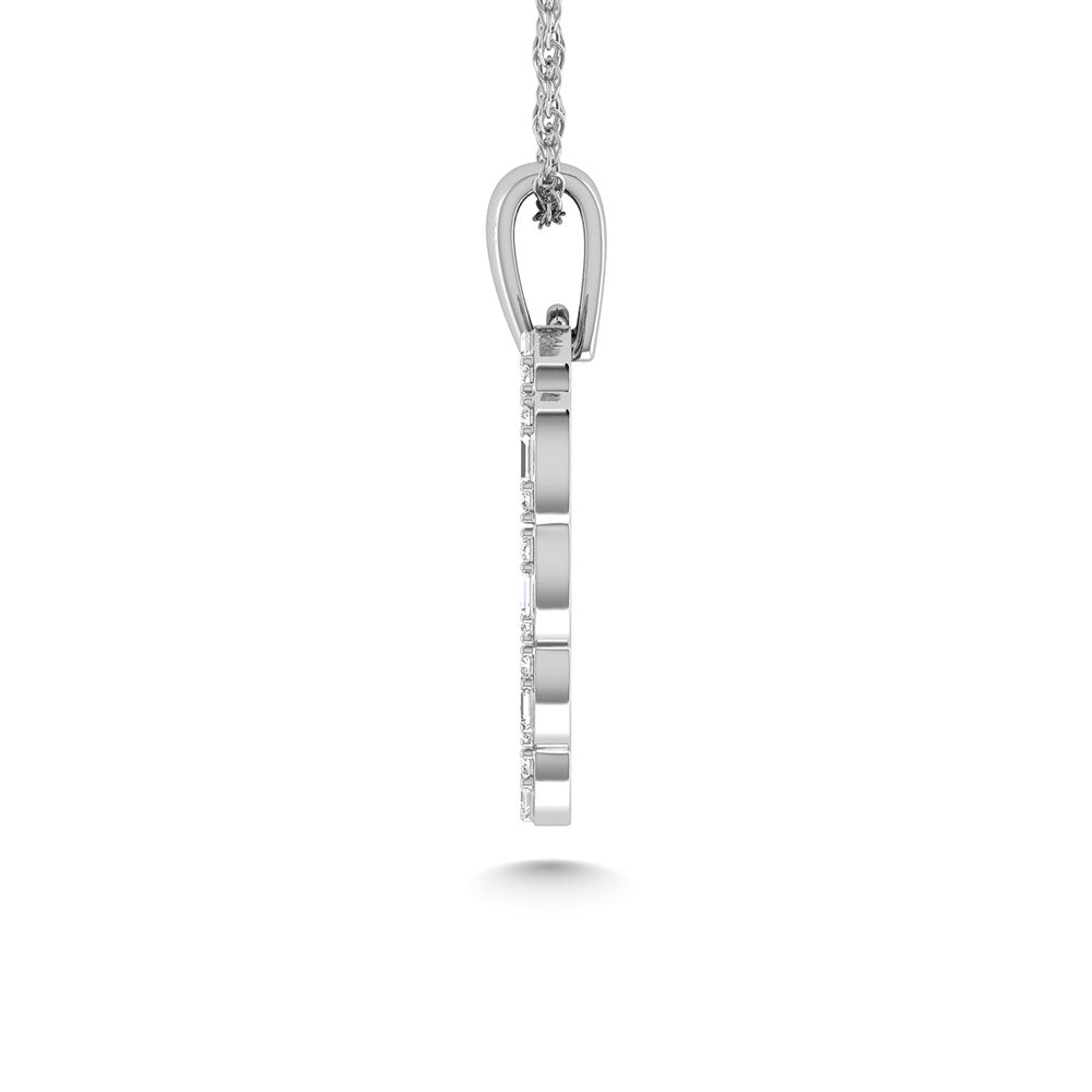 Diamond 1/3 Ct.Tw. Heart Pendant in 10K White Gold