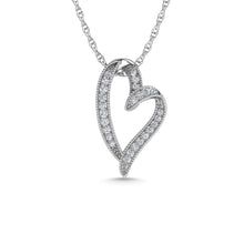 Diamond 1/6 Ct.Tw. Heart Pendant in 10K White Gold