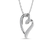 Diamond 1/6 Ct.Tw. Heart Pendant in 10K White Gold