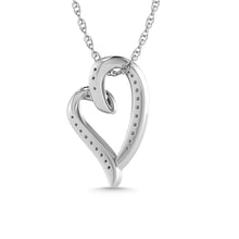 Diamond 1/6 Ct.Tw. Heart Pendant in 10K White Gold