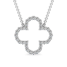 Diamond 1/3 Ct.Tw. Clover Pendant in 10K White Gold