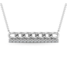 Diamond 1/5 Ct.Tw. Bar Necklace in 10K White Gold
