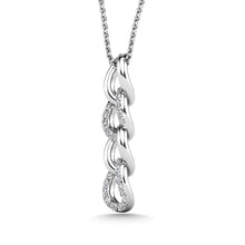 14K White Gold Diamond 1/8 Ct.Tw. Fashion Pendant