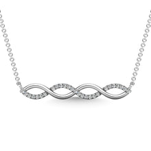 10K White Gold Diamond 1/10 Ct.Tw. Fashion Necklace