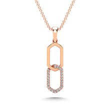 10K Rose Gold Diamond 1/20 Ct.Tw. Fashion Pendant