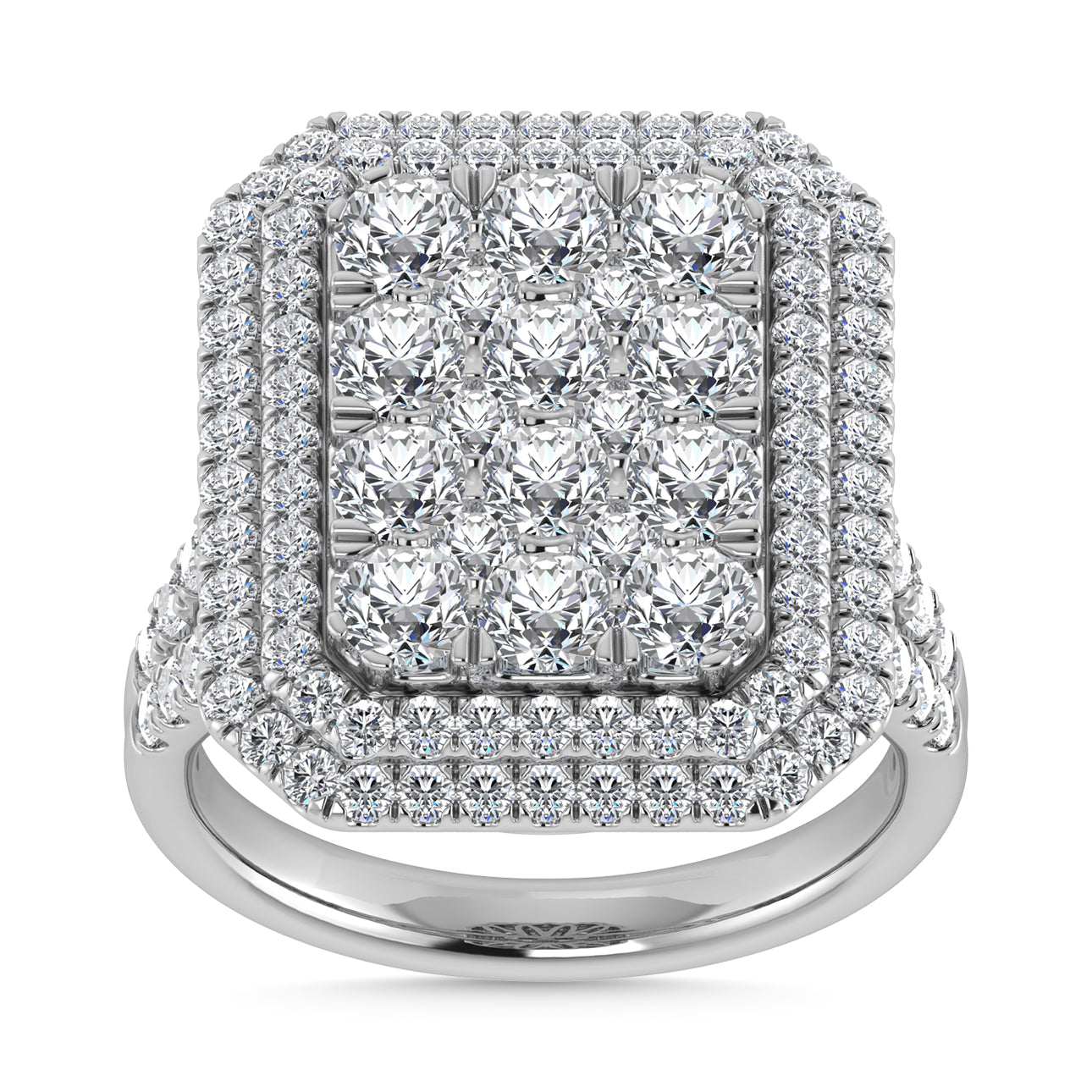 Diamond 3 Ct.Tw. Engagement Ring in 14K White Gold