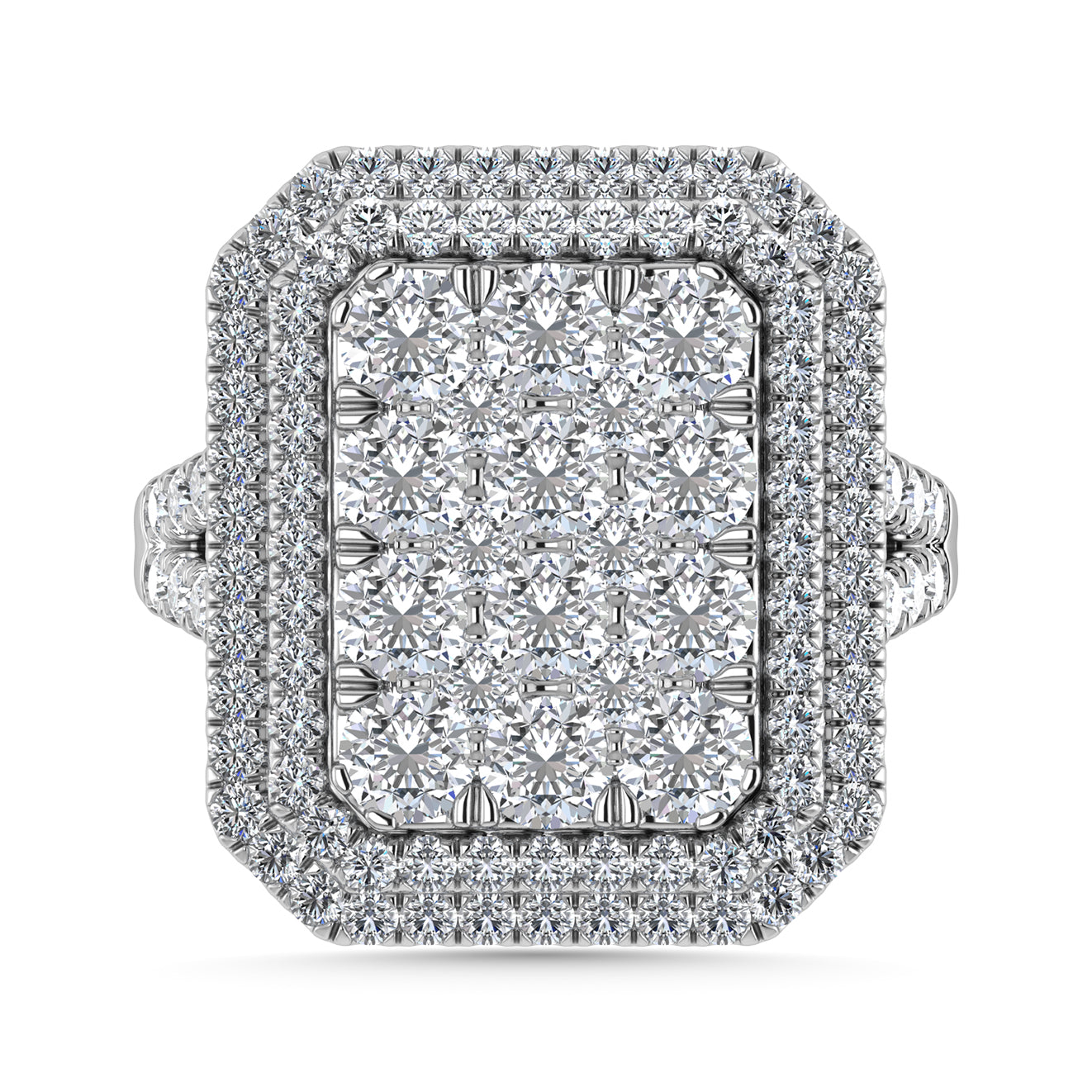 Diamond 3 Ct.Tw. Engagement Ring in 14K White Gold