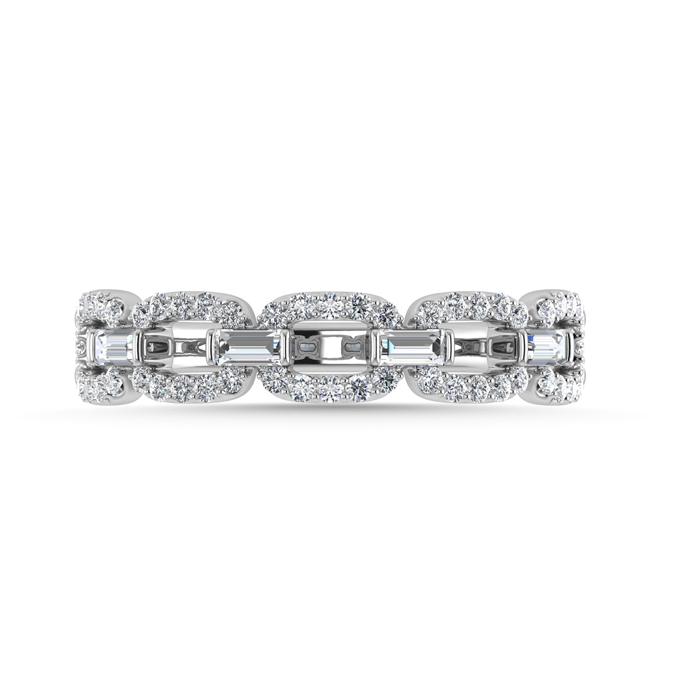 Diamond 1/3 Ct.Tw. Fashion Band in 10K White Gold