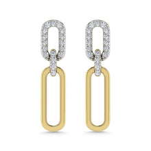 Diamond 1/5 Ct.Tw. Hoop Earrings in 10K Two Tone