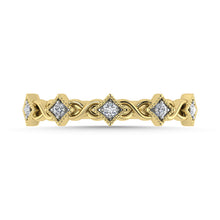 Diamond 1/10 Ct.Tw. Stack Band in 10K Yellow Gold