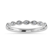 Diamond 1/20 Ct.Tw. Stack Band in 10K White Gold