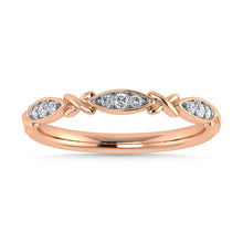 Diamond 1/20 Ct.Tw. Stack Band in 10K Rose Gold