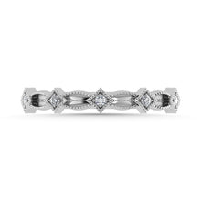 Diamond 1/20 Ct.Tw. Stack Band in 10K White Gold