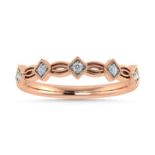 Diamond 1/20 Ct.Tw. Stack Band in 10K Rose Gold
