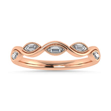 Diamond 1/20 Ct.Tw. Stack Band in 10K Rose Gold