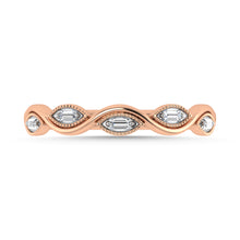 Diamond 1/20 Ct.Tw. Stack Band in 10K Rose Gold