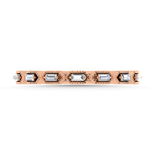 Diamond 1/10 Ct.Tw. Stack Band in 10K Rose Gold