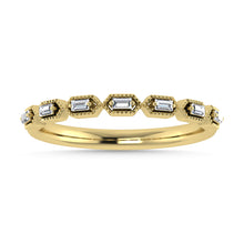 Diamond 1/10 Ct.Tw. Stack Band in 10K Yellow Gold