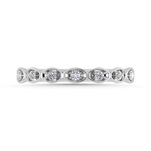 Diamond 1/10 Ct.Tw. Stack Band in 10K White Gold