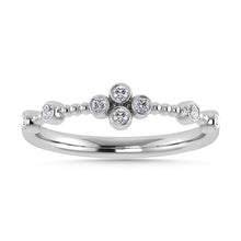 Diamond 1/10 Ct.Tw. Stack Band in 10K White Gold