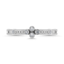 Diamond 1/10 Ct.Tw. Stack Band in 10K White Gold