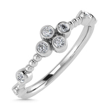 Diamond 1/10 Ct.Tw. Stack Band in 10K White Gold