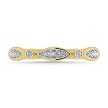 Diamond 1/8 Ct.Tw. Stack Band in 10K Yellow Gold