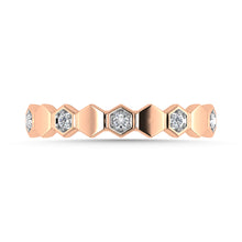 Diamond 1/10 Ct.Tw. Stack Band in 10K Rose Gold