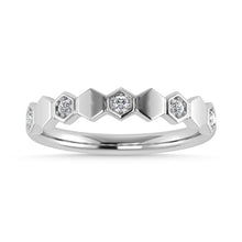 Diamond 1/10 Ct.Tw. Stack Band in 10K White Gold