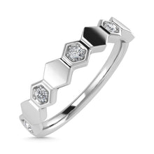 Diamond 1/10 Ct.Tw. Stack Band in 10K White Gold