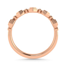 Diamond 1/8 Ct.Tw. Stack Band in 10K Rose Gold