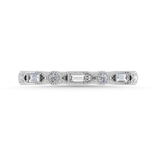 Diamond 1/6 Ct.Tw. Stack Band in 10K White Gold
