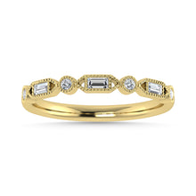 Diamond 1/6 Ct.Tw. Stack Band in 10K Yellow Gold