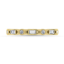 Diamond 1/6 Ct.Tw. Stack Band in 10K Yellow Gold