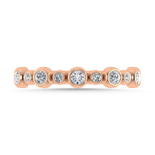 Diamond 1/5 Ct.Tw. Stack Band in 10K Rose Gold