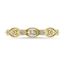 Diamond 1/6 Ct.Tw. Stack Band in 14K Yellow Gold