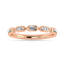 Diamond 1/6 Ct.Tw. Stack Band in 14K Rose Gold