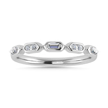 Diamond 1/6 Ct.Tw. Stack Band in 14K White Gold