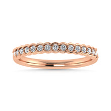 Diamond 1/6 Ct.Tw. Stack Band in 10K Rose Gold