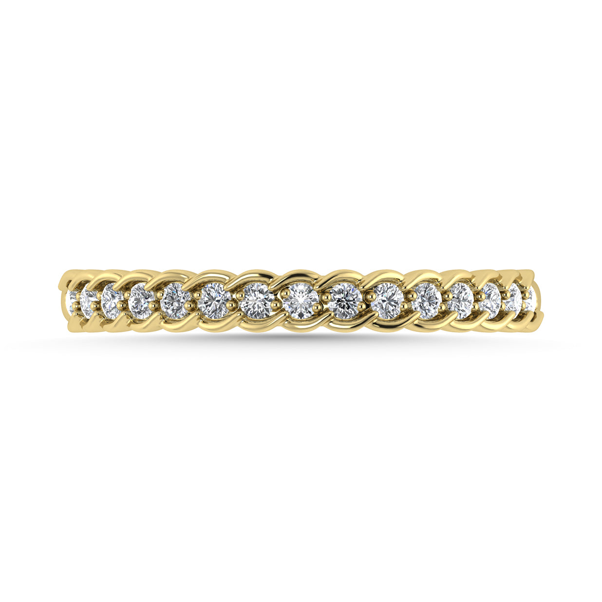 Diamond 1/6 Ct.Tw. Stack Band in 14K Yellow Gold
