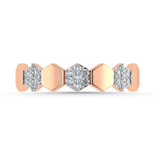 Diamond 1/6 Ct.Tw. Stack Band in 10K Rose Gold