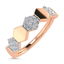 Diamond 1/6 Ct.Tw. Stack Band in 10K Rose Gold