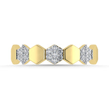 Diamond 1/6 Ct.Tw. Stack Band in 10K Yellow Gold