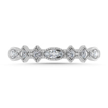 Diamond 1/5 Ct.Tw. Stack Band in 14K White Gold